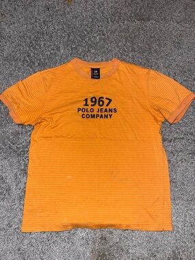 Polo Ralph Lauren 1967 Orange Stripe Crewneck Tee